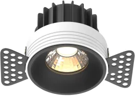 Точечный светильник Round DL058-12W3K-TRS-B купить с доставкой по России